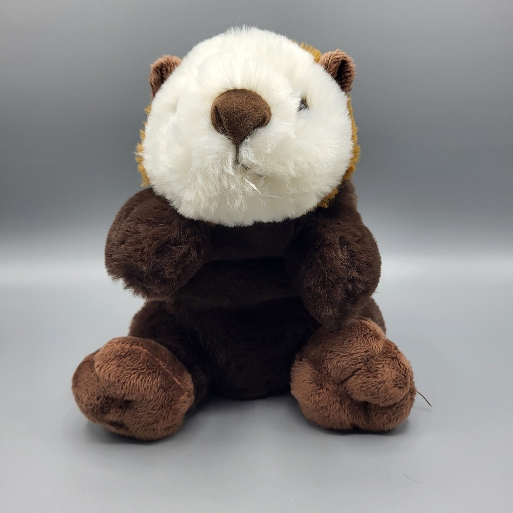 OSAK Wishpets Sea Otter Hand Puppet Kids Stuffed Plush Brown Cream 2006 Vintage